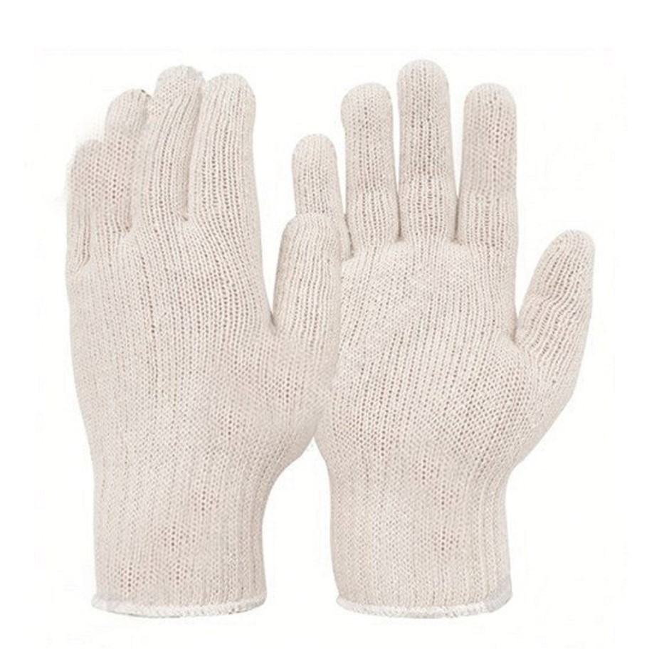 24 Pairs x WEPWORTH Men's Knitted Polycotton White Gloves