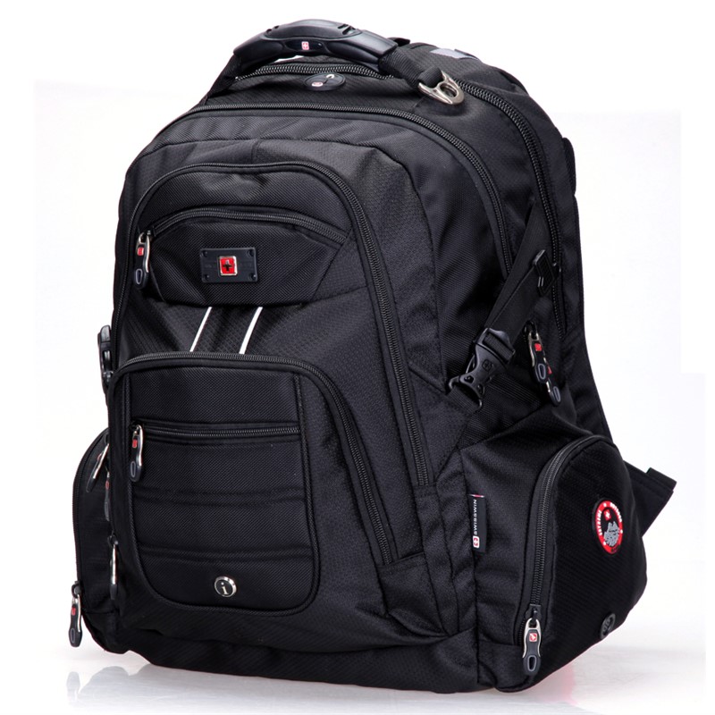 SWISSWIN 17" Laptop Backpack, 45x33.5x24cm, 37L Capacity, Water-Resistant,
