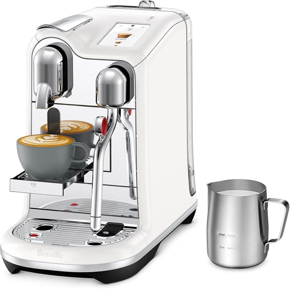 BREVILLE Nespresso Creatista Pro Coffee Machine by Breville (Sea Salt), BNE