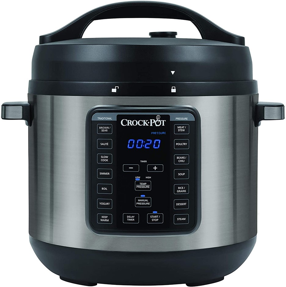 CROCKPOT Express XL Multi Cooker, 7.6L, 240V, CPE300. NB: Used.
