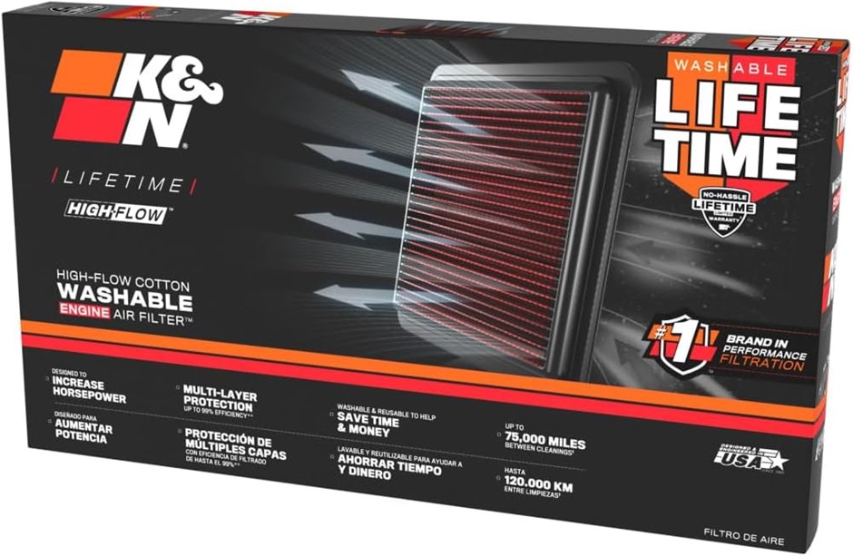 K&N 23-24 Ford Ranger/Everest 2.0L L4 Diesel Drop-in Air Filter