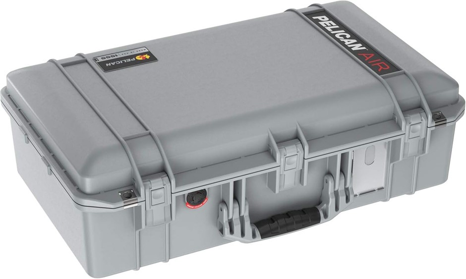 PELICAN 1555 Air Case No Foam, Silver | Waterproof, crushproof, dustproof (
