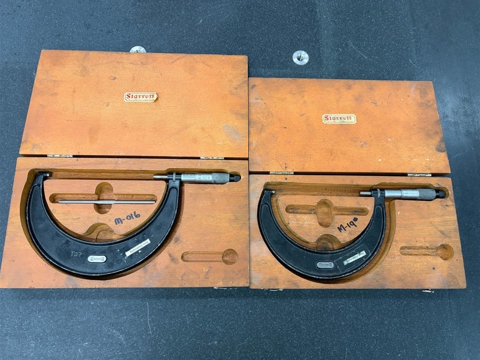 2 x Assorted Starrett Micrometers