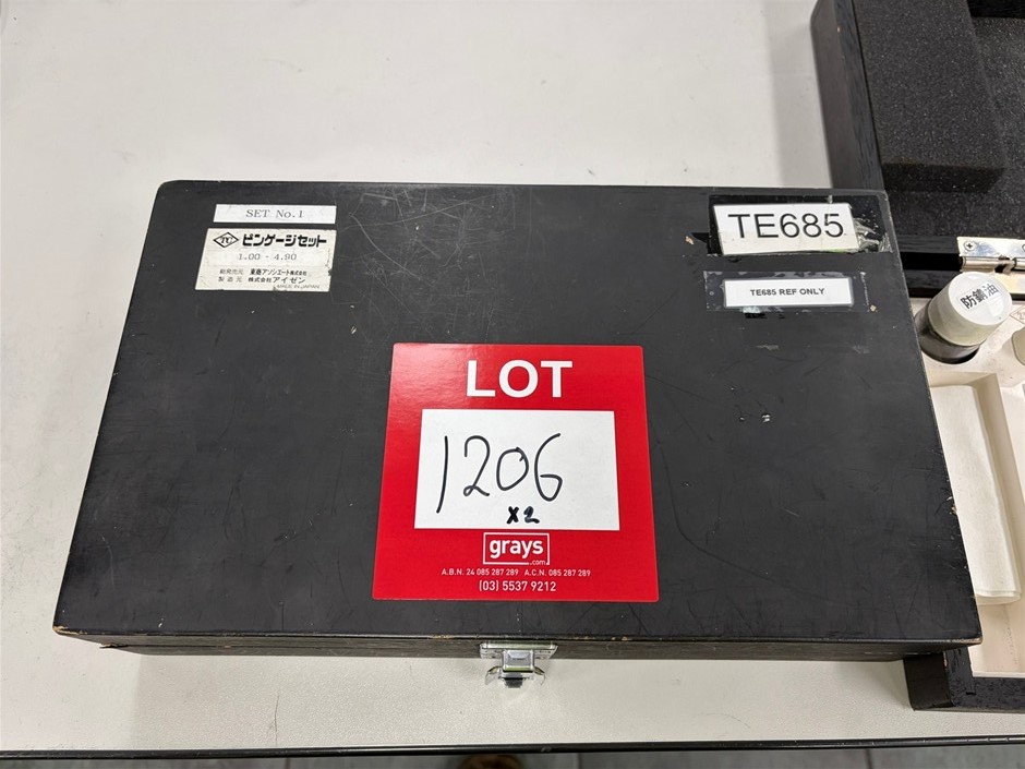 2 x Precision Pin Gauge Sets