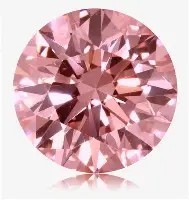 1.00 carat Pink Mossainites round