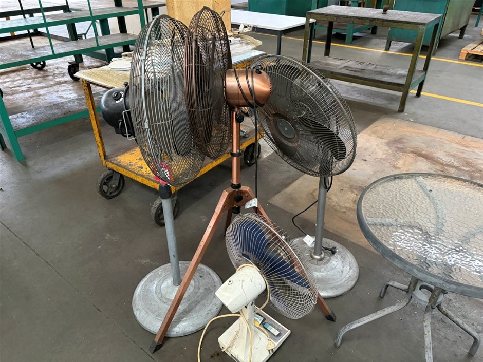 4 x Assorted Pedestal Fans