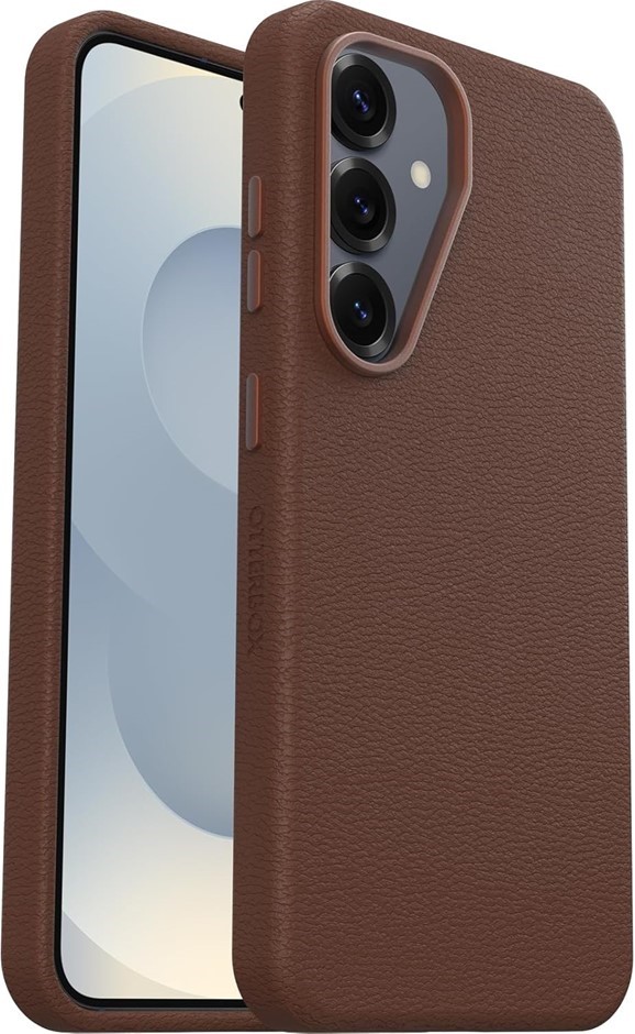 OtterBox Symmetry Series Cactus Leather Case for Samsung Galaxy S25, Shockp