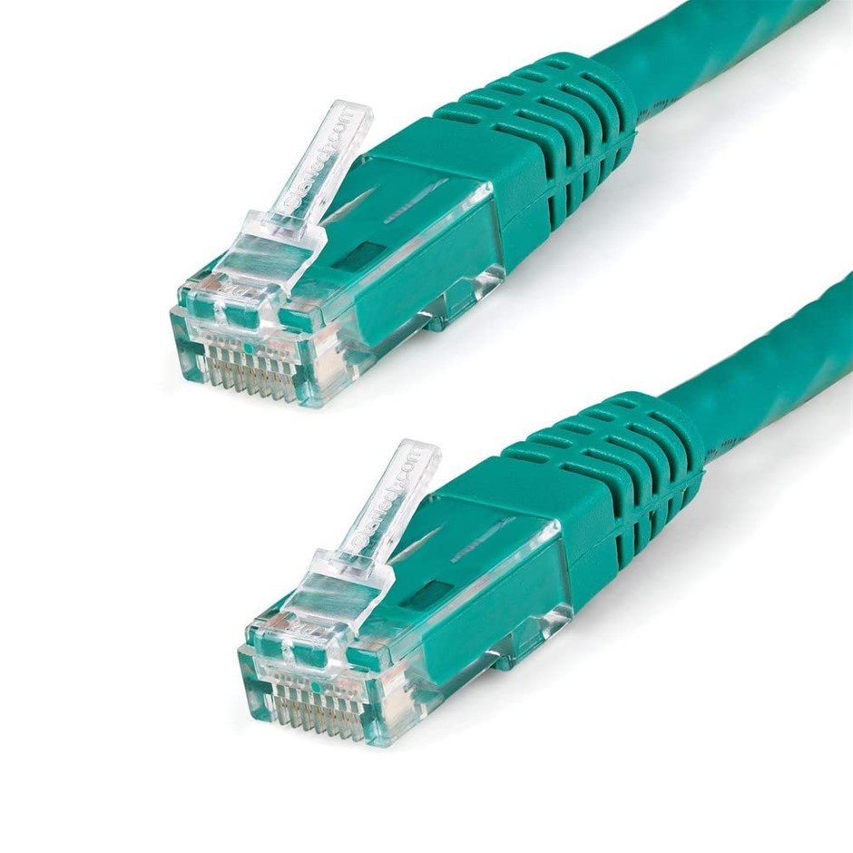 StarTech.com Cat5 Ethernet Cable - 15 ft - Green - Patch Cable - Molded Cat