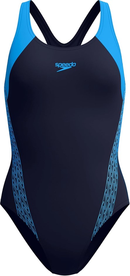 SPEEDO Women's Splice Racerback One Piece Swimsuit, Size AU12/US8/GB14/36,