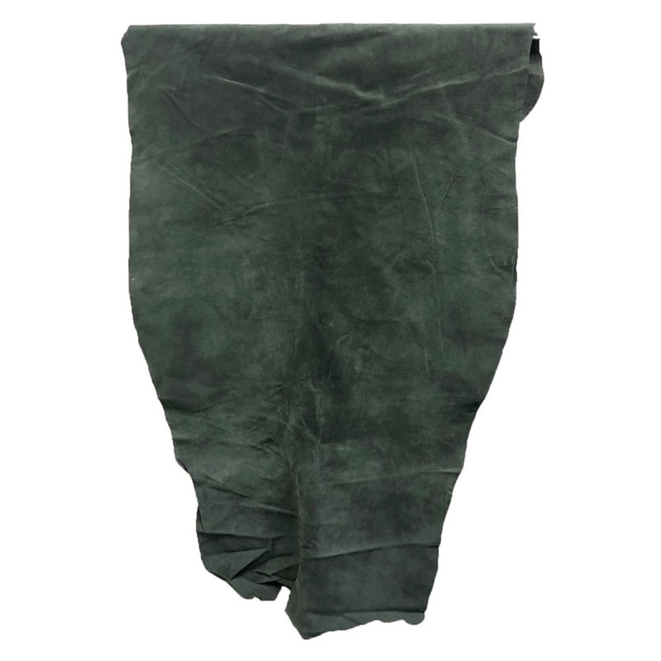 9sqft Top Grade Green Colour Split Suede Pig Hide