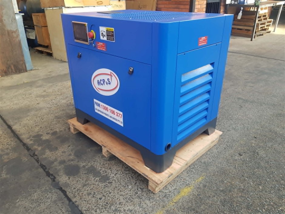 1 x Used ACP&S Floor Mount, Variable Speed, Rotary Screw Air Compressor