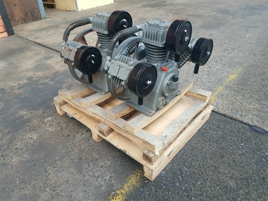 Used Fusheng Three-Cylinder Air Compressor Pumps with Driven Pulley