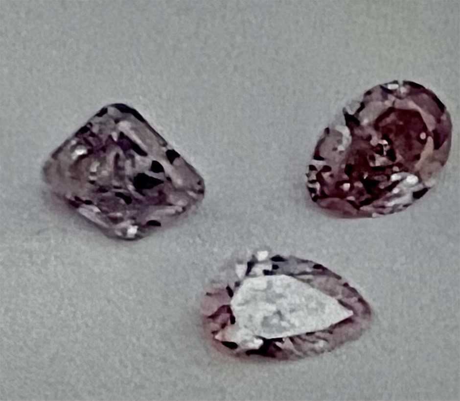 0.16 Carat Pink Diamonds West Australian Origin Kimberly Retail $10,200