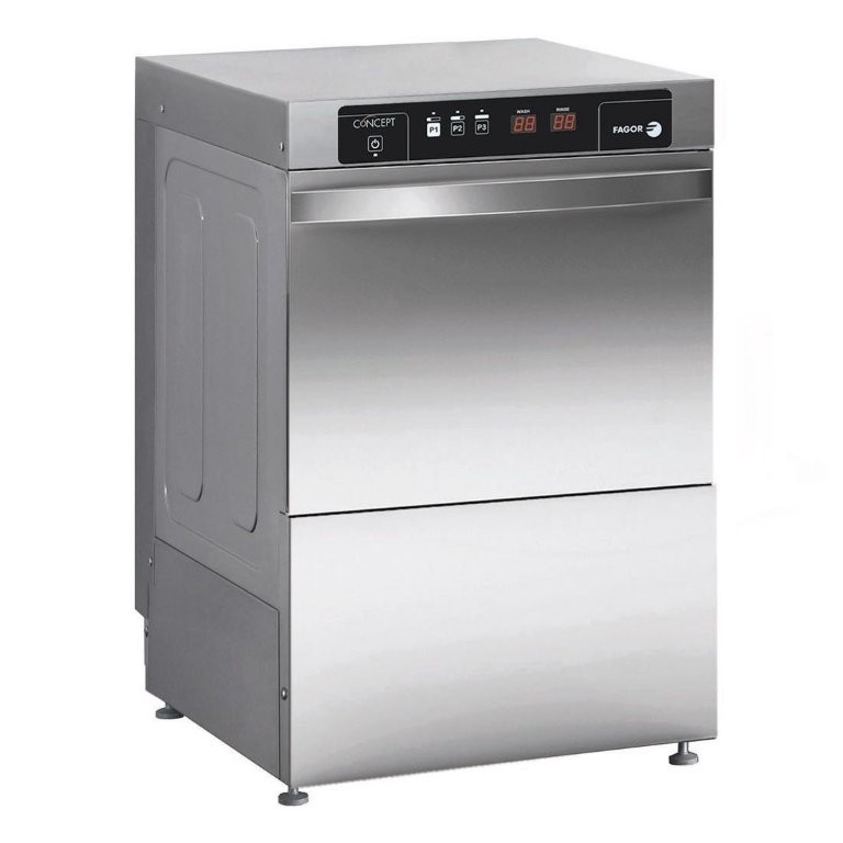 <p>Fagor EVO-CONCEPT Glasswasher with Drain Pump and Detergent & Rinse Disp