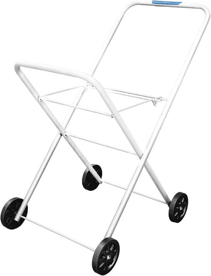 HILLS Classic Laundry Trolley, White/Grey,