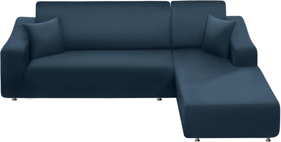 NAISI Couch Cover L Shape 2 Pieces Sofa Cover Soft Stretch Slipcovers