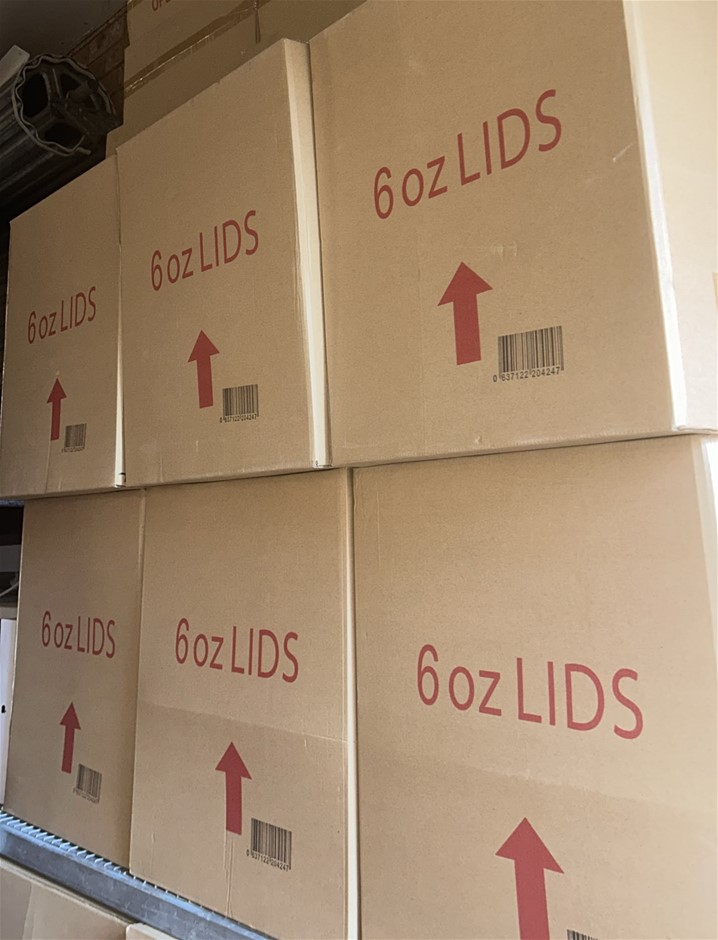 6x Boxes of 6oz Coffee Lids