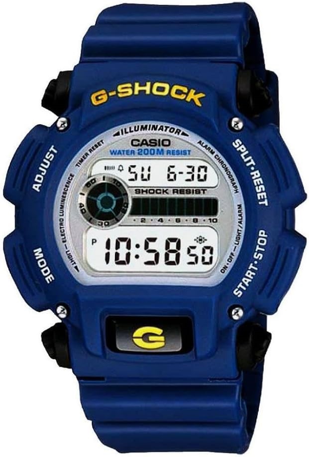 CASIO DW9052-2 Mens Blue Digital Watch with Blue Band