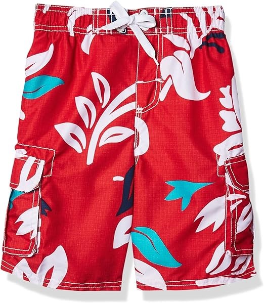 KANU SURF Boy's Barracuda UPF 50+ Beach Swim Trunk, Size M (10-12), Oahu Re