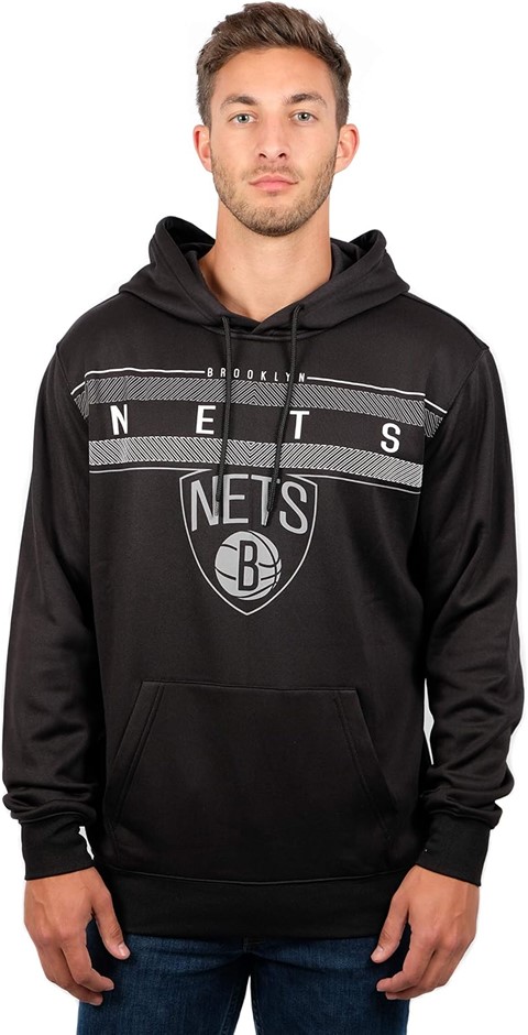 ULTRA GAME Men's Fleece Midtown Hoodie, Size 2XL, Brooklyn Nets. Buyers No