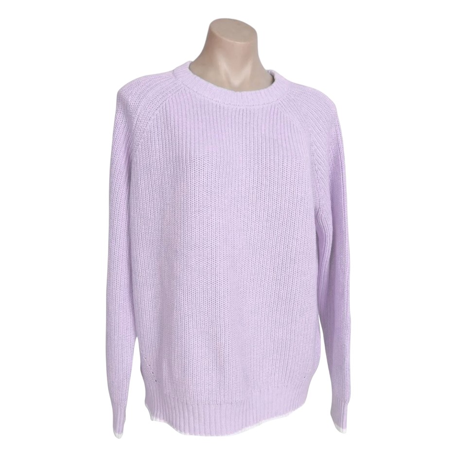 MATTY M Women's Knit Sweater, Size XL, Lavender. Buyers Note - Discount Fr