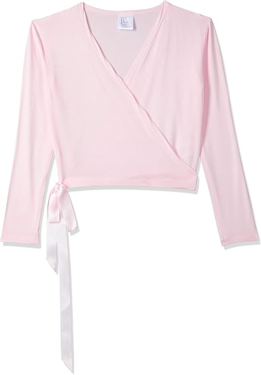 FLO DANCEWEAR Kids' Satin Tie Crossover, Size 4, Ballet, FM027B. Buyers No