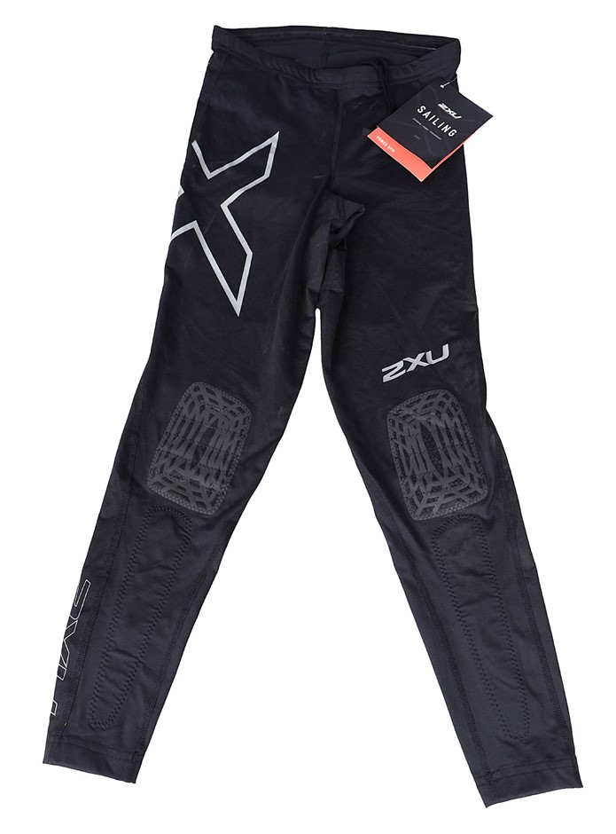 2 x 2XU Youth Girls High Performance Powerc Tights, Size XL, Black/Reflecti