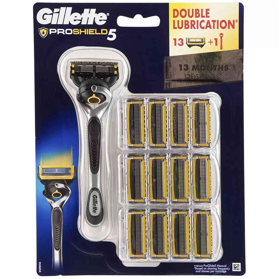 GILETTE Fusion Proshield Razor And Cartridges 1 Razor + 13 Refills. N.B: Da