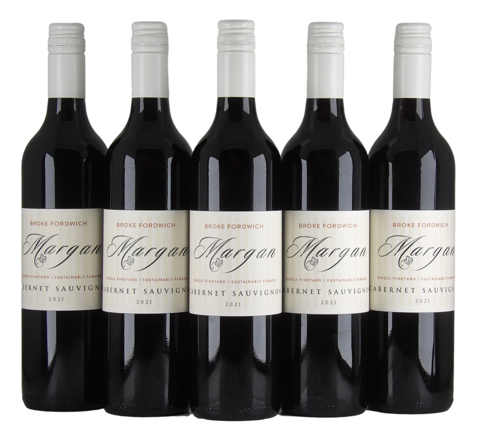 Margan Wines White Label Cabernet Sauvignon 2021 (5x 750mL), Hunter Valley.