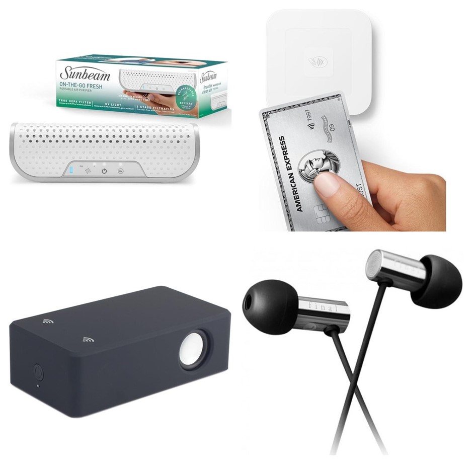 4 x Assorted Electronics. 1 x SUNBEAM On-The-Go Fresh Portable Air Purifier