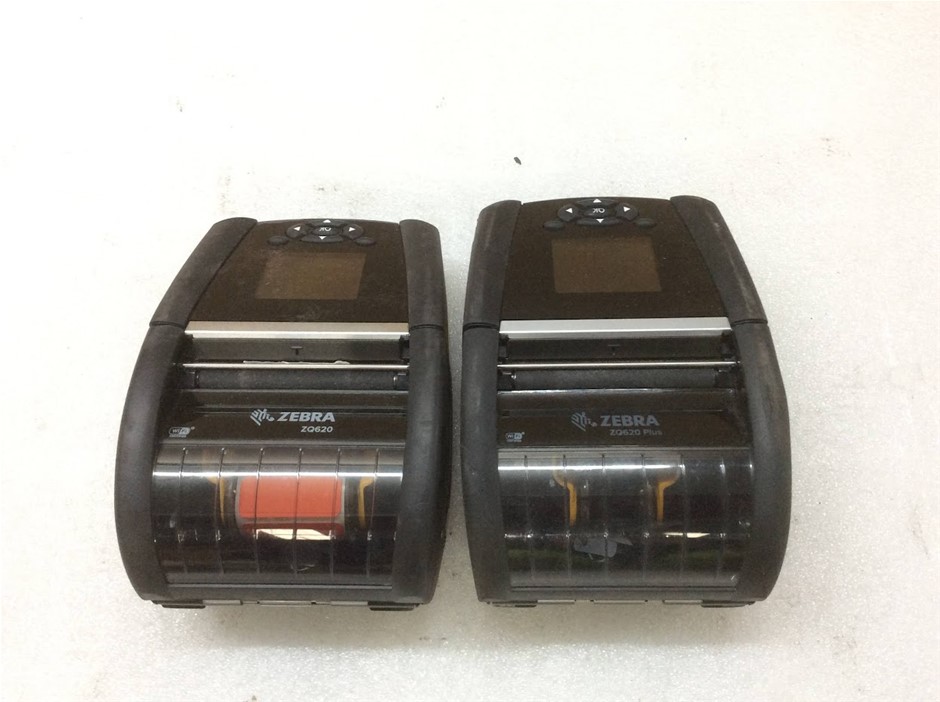 Zebra ZQ620 and ZQ620 Plus Mobile Label Printer (Lot Of 2)