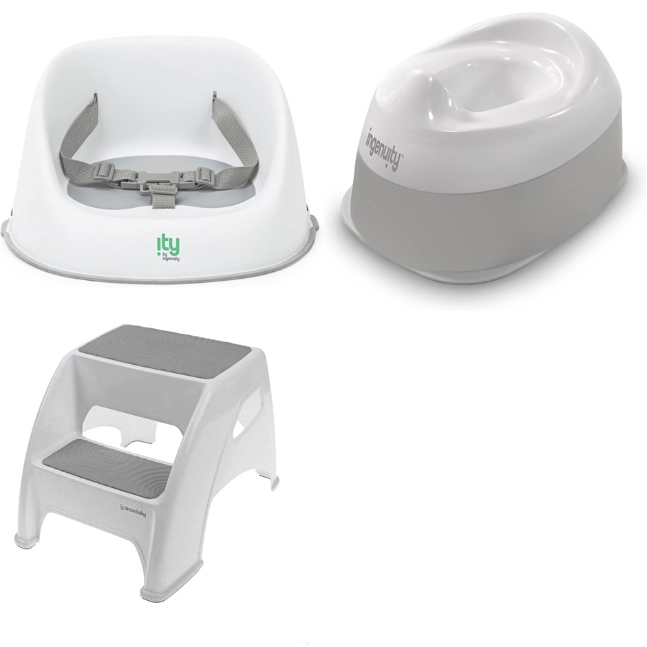 BABY BUNDLE: DREAMBABY Toilet Training Steps & Bathroom Stool, INGENUITY Re