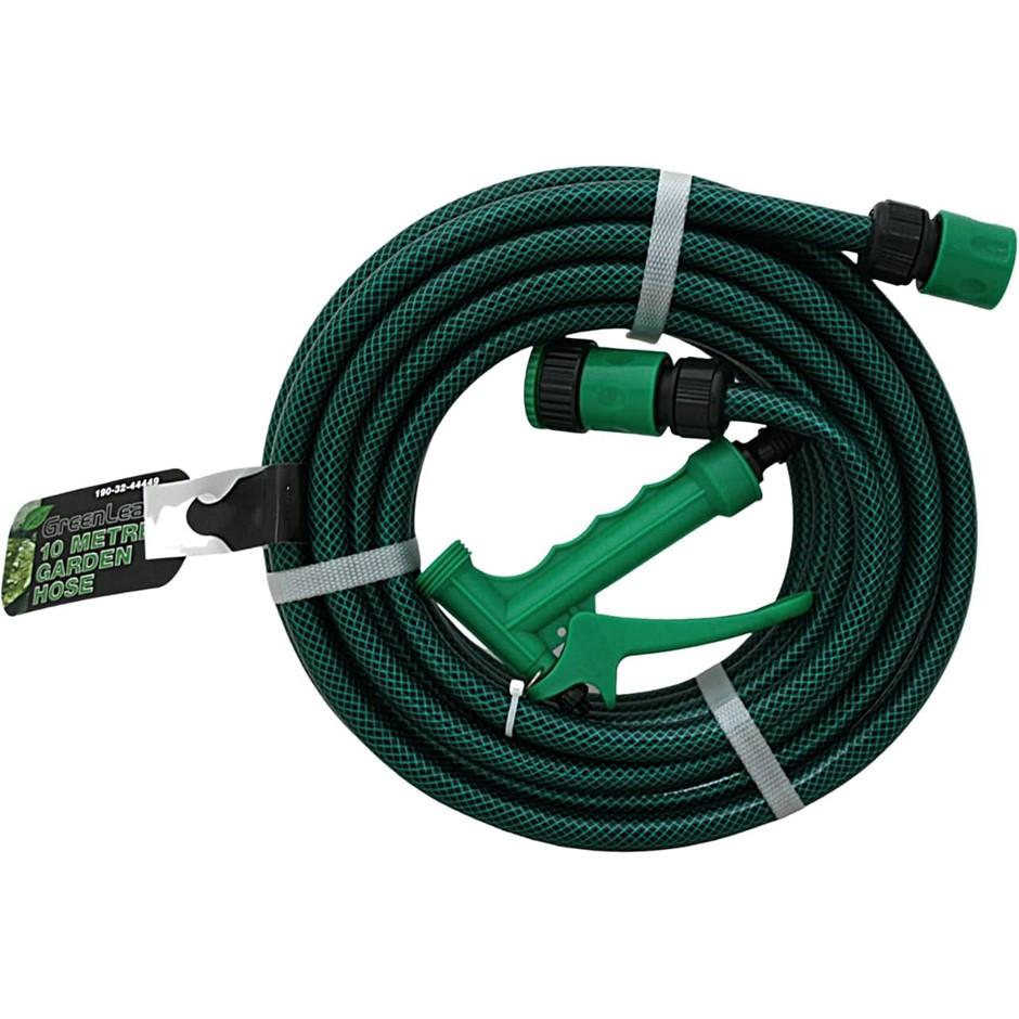 GREENLEAF Garden Hose, 10m Length, 1/2" PVC Hose, 190-32-44449. NB: no box