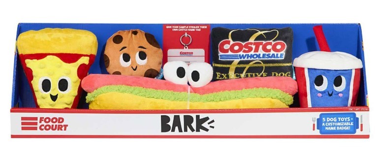 BARK Food Court Dog Toy Bundle, 5-count