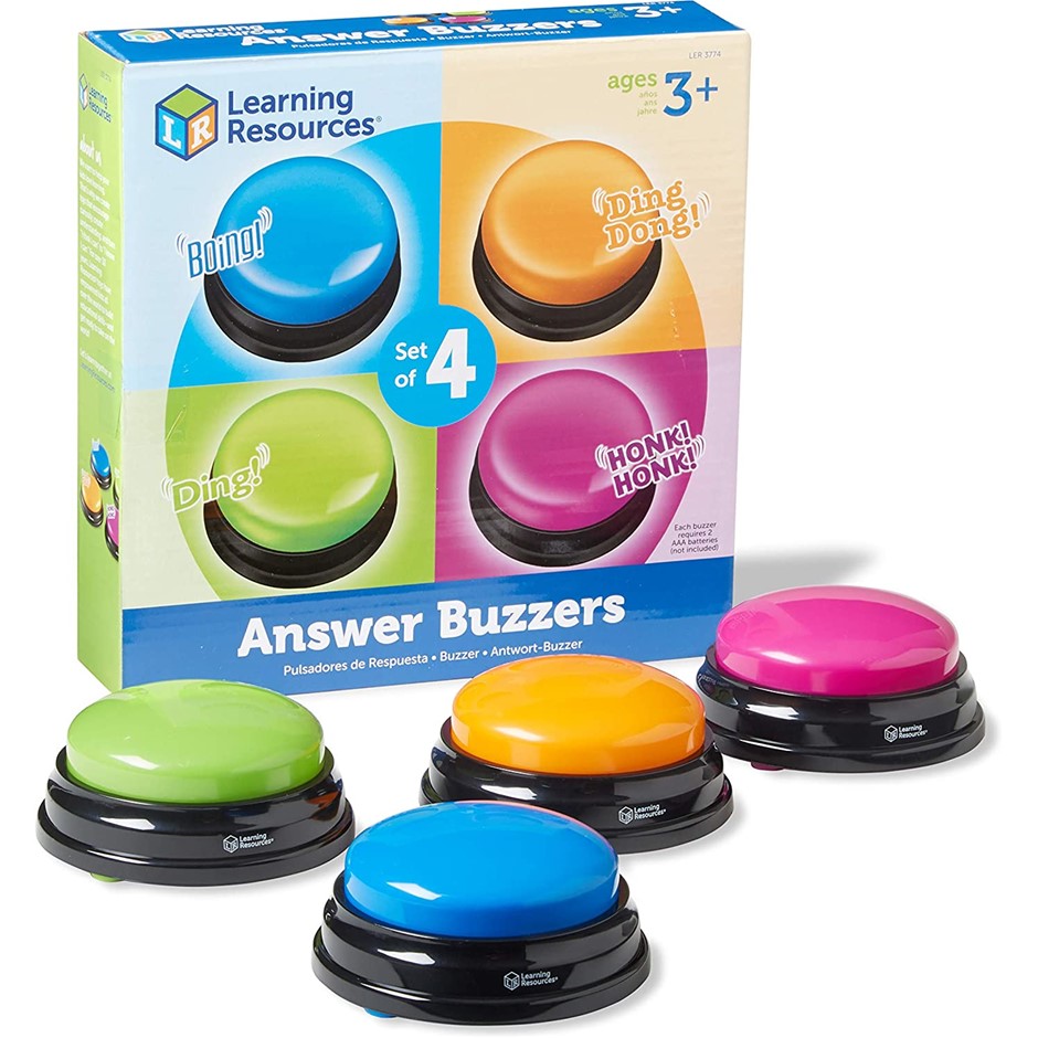 LEARNING RESOURCES Anser Buzzers 4pc Set, LER3774.
