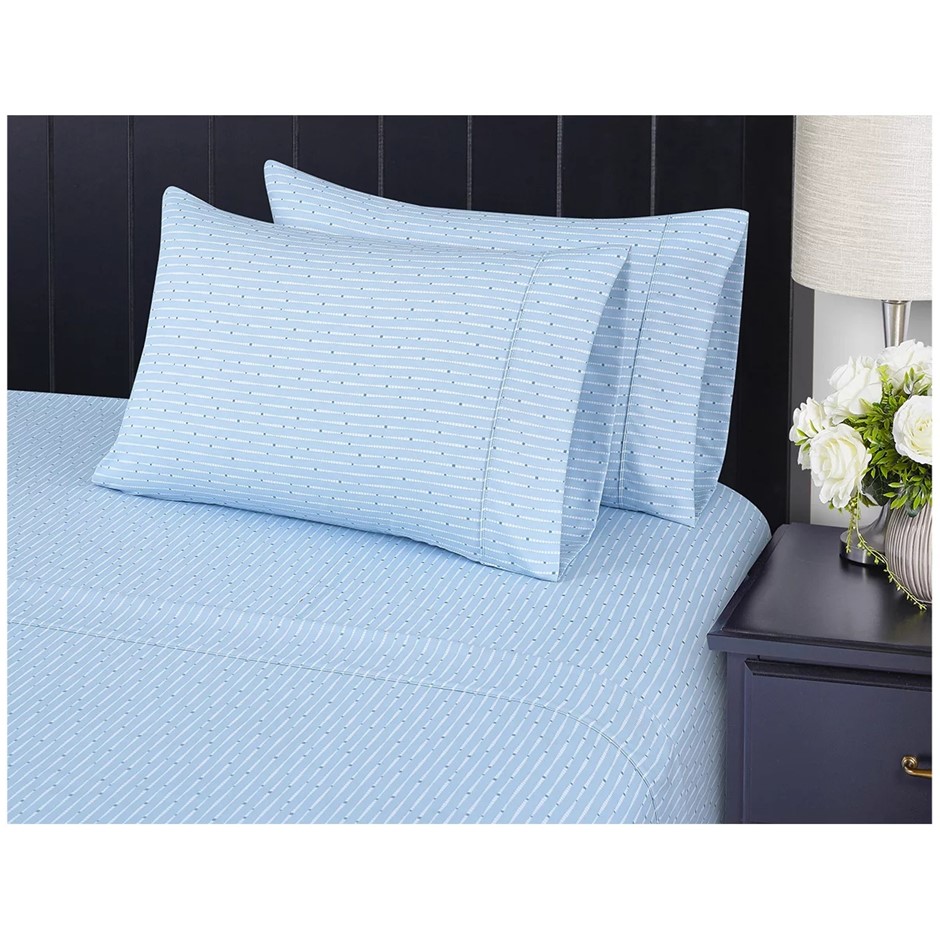 South Point Home Fashions Poly Flannel Sheet Set 6 Piece King Geo Curtains