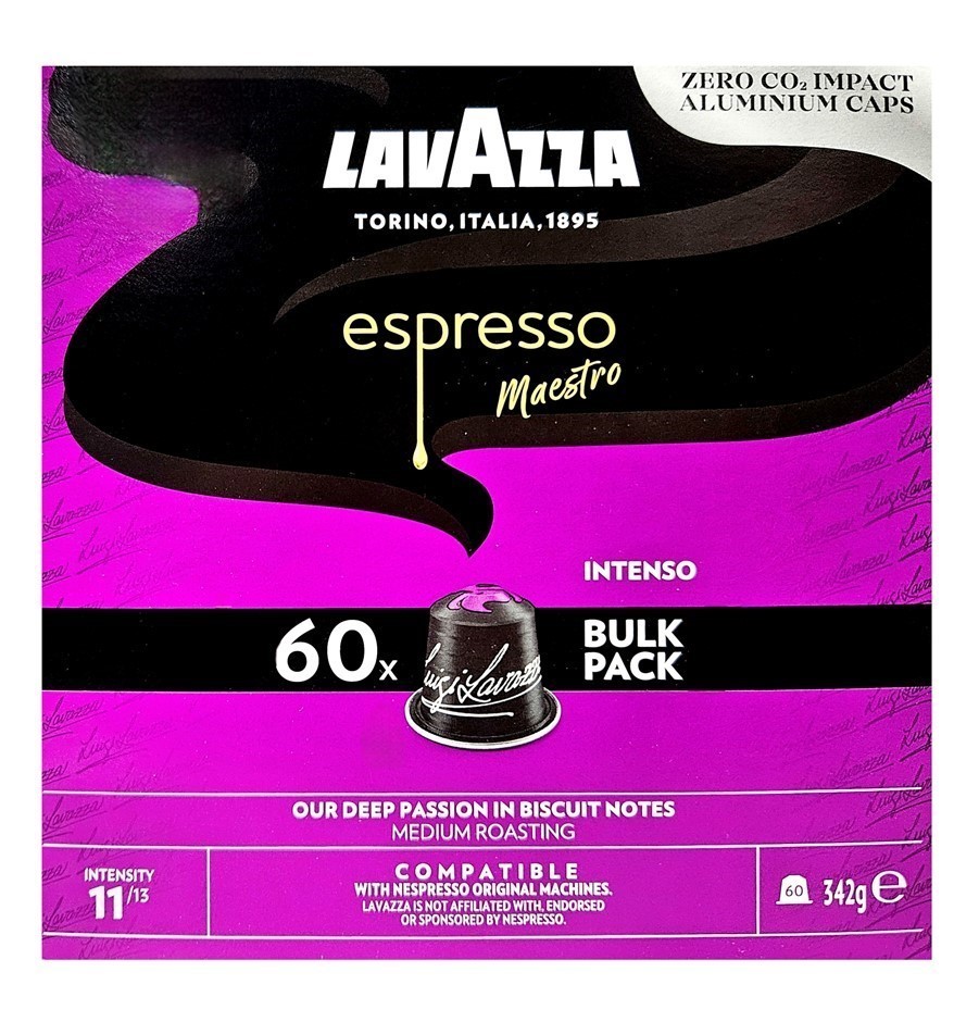 10 x Pack of 60pc LAVAZZA Expresso Maestro 'Intenso' Capsules, 171g, Intens