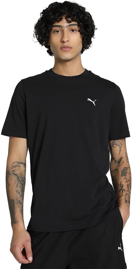 PUMA Men's Essential Small Logo Tee, Size S, Puma Black, 68253801. RRP: $35