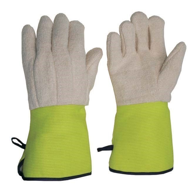 24 Pairs x FRONTIER Flame Resistant Cotton Terry Cord Gloves, Size L, Jerse