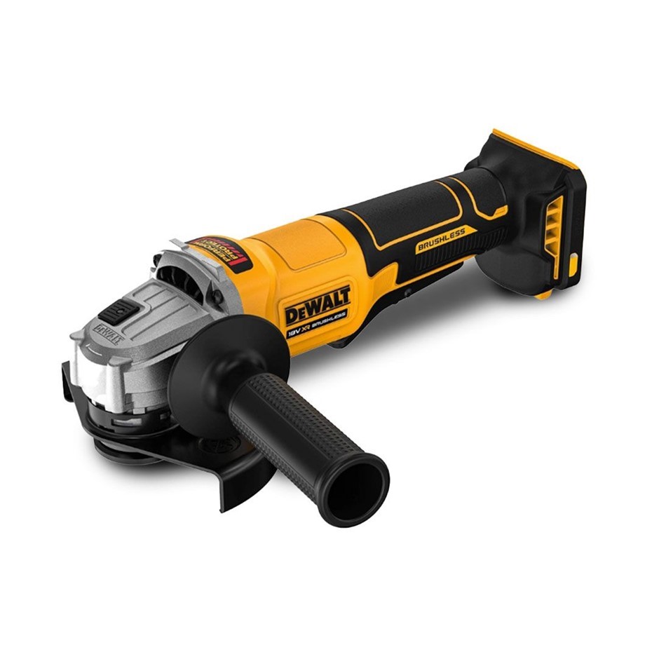 DeWALT 18V XR Brushless 125mm Angle Grinder with Paddle Switch - Skin Only.