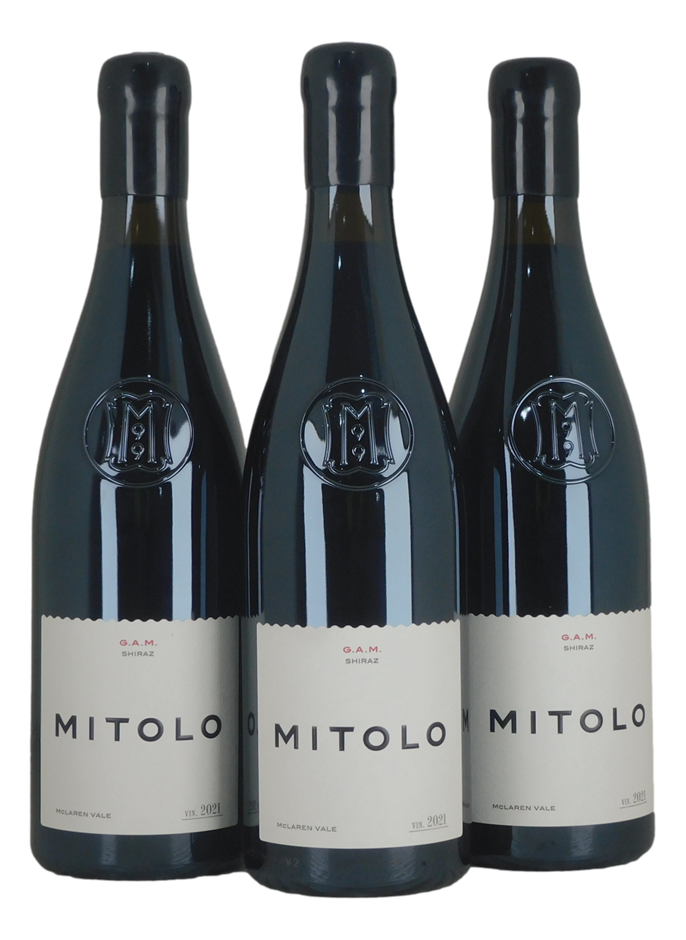 Mitolo Shiraz G.A.M. 2021 (3x 750mL), SA.