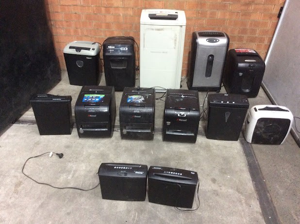 Rexel/ Fellowes Mixed Brand and Model Paper Shredder