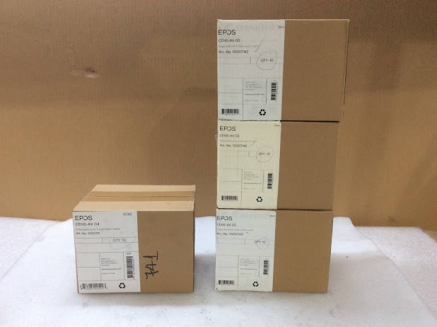EPOS CEHS-AV 03&CEHS-AV 04 Electronic Hook Switch Cable - New (Lot of 4)
