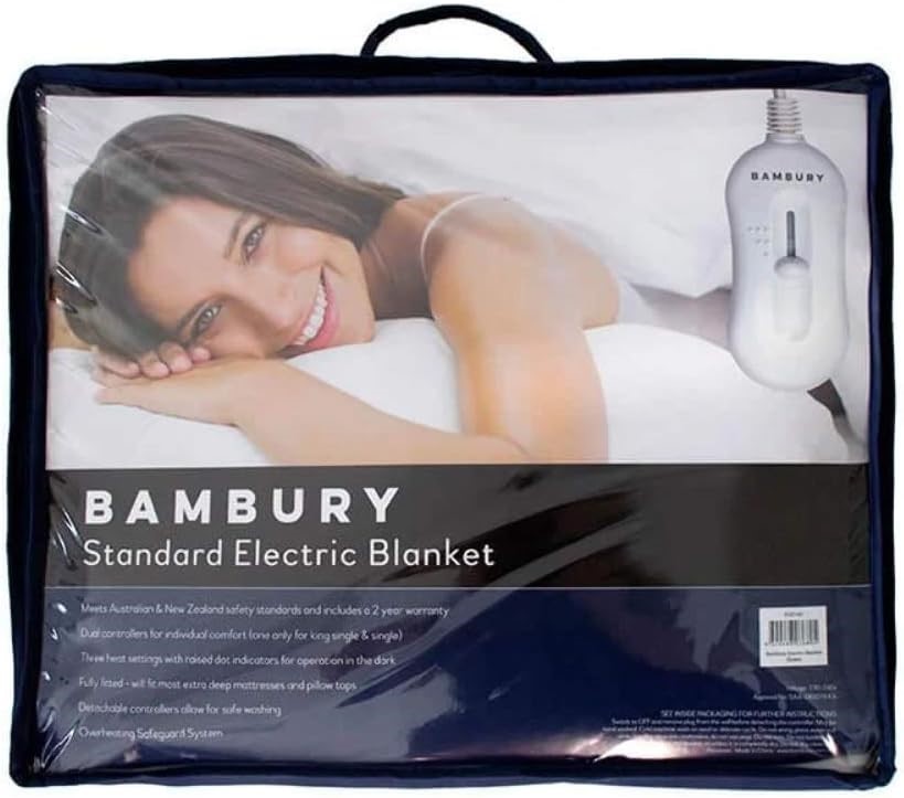 Bambury Sonar Electric Blanket, King Single Bed