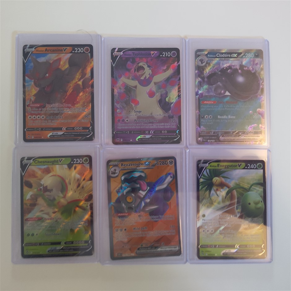 6 ultra rare genuine pokemon card bundel.