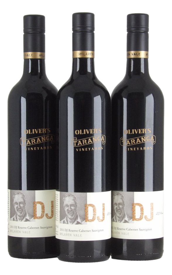 Oliver's Taranga Vineyards DJ Reserve Cabernet Sauvignon 2011 (3x 750mL)