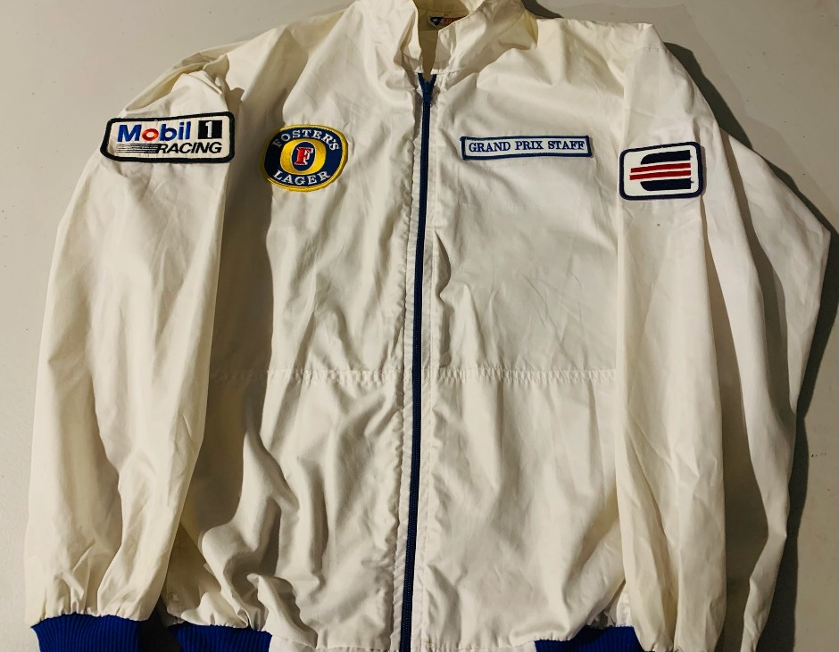 <p>Vintage Grand - Prix Jacket signed by Peter Brock</p>