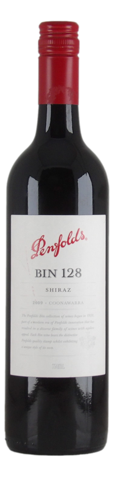Penfolds `Bin 128` Shiraz 2009 (1 x 750mL), Coonawarra, SA