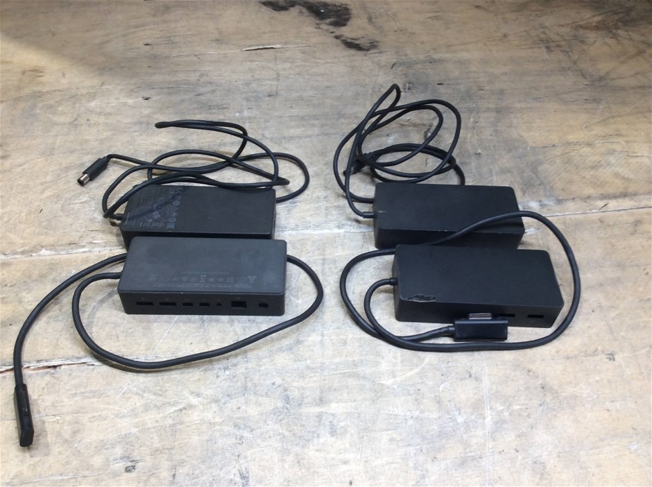 Microsoft Surface Dock 1661 Docking Station With AC Adapter (Lot Of 2)