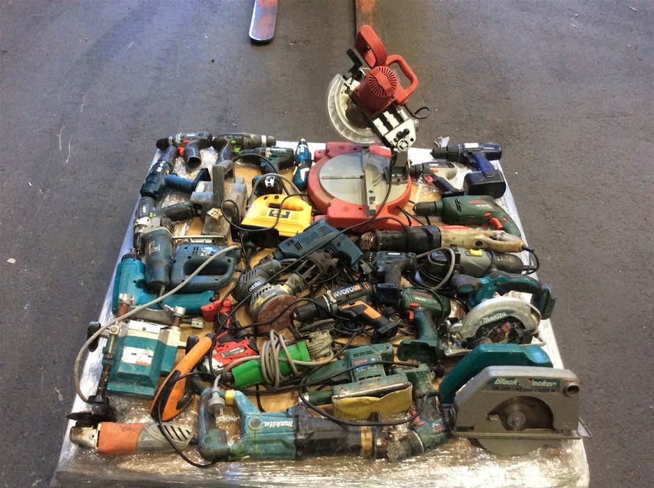 Mixed Makita Bosch Metabo Worx Ozito Power Tools